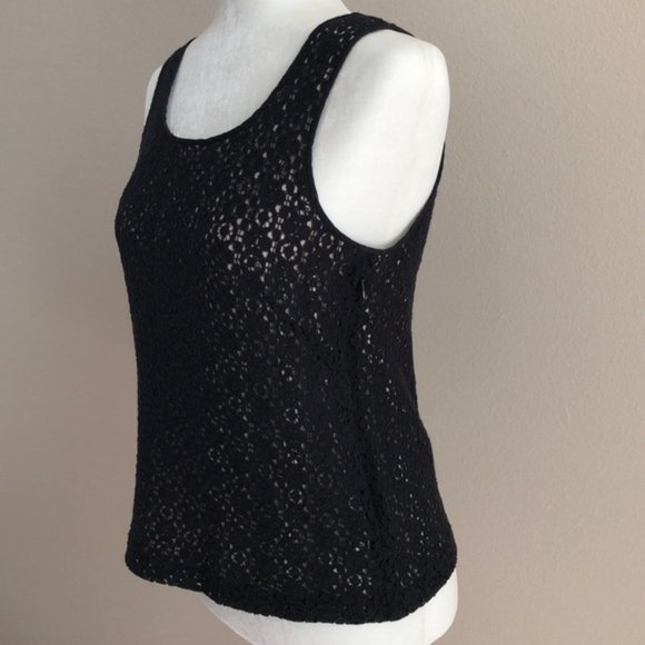 J.CREW eyelet lace with cream silk underlay top - Picture 4 of 6